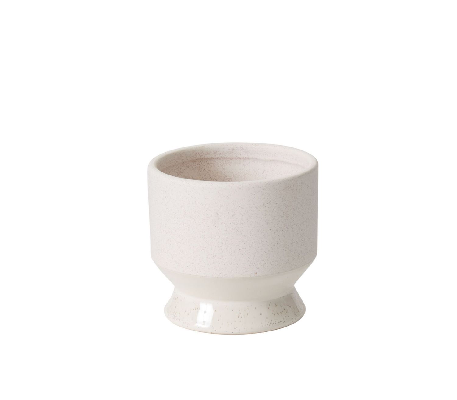 PASADENA POT, Color: OFF-WHITE, Size: 4.25"H X 4.5"  (SKU- 97119)