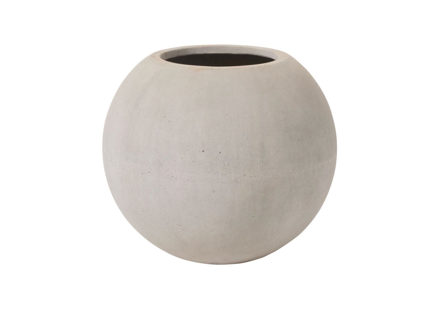 FULL MOON PLANTER (Fiber Composite), Color: OFF-WHITE, Size: 18"H X 20"  (SKU- 90515)