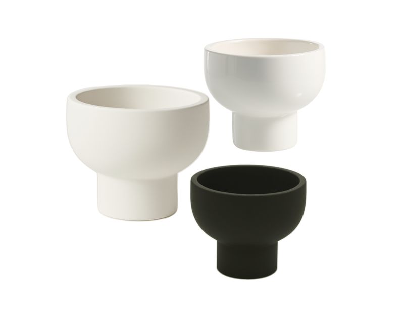 Nebula Ceramic Compote Vase – Wholesale Floral Containers