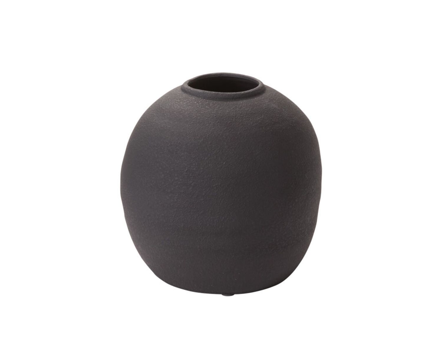 KONOS CERAMIC VASE, Color: BLACK, Size: 10.75"H X 11.5" (SKU- 96885)