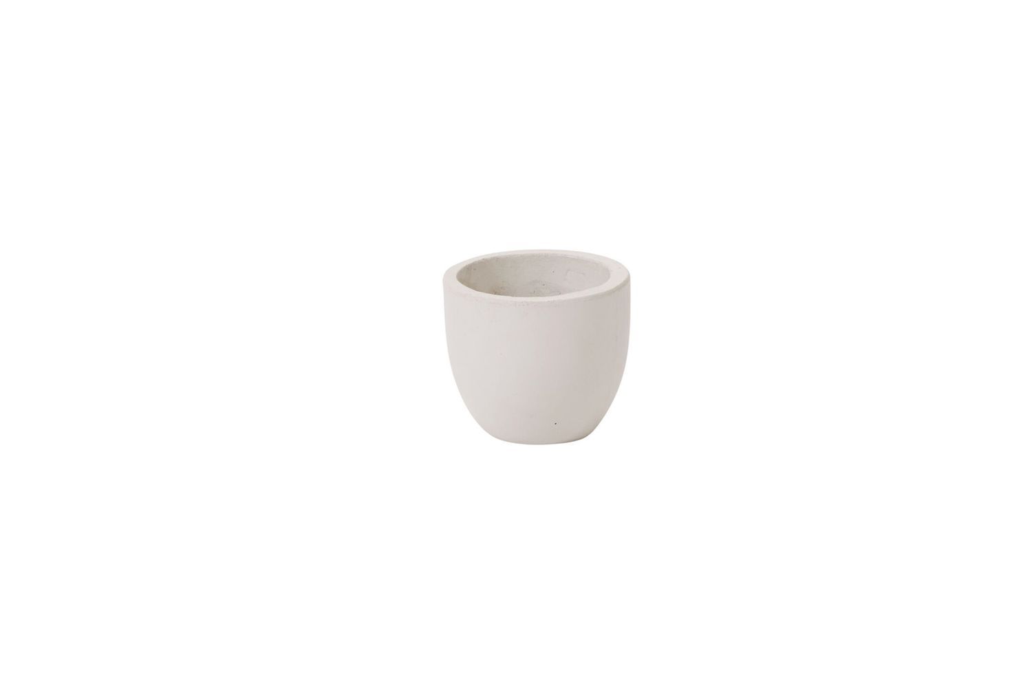 NEWPORT CONCRETE POT/VASE, Color: WHITE, Size: 5.5"H X 6"  (SKU- 96000)