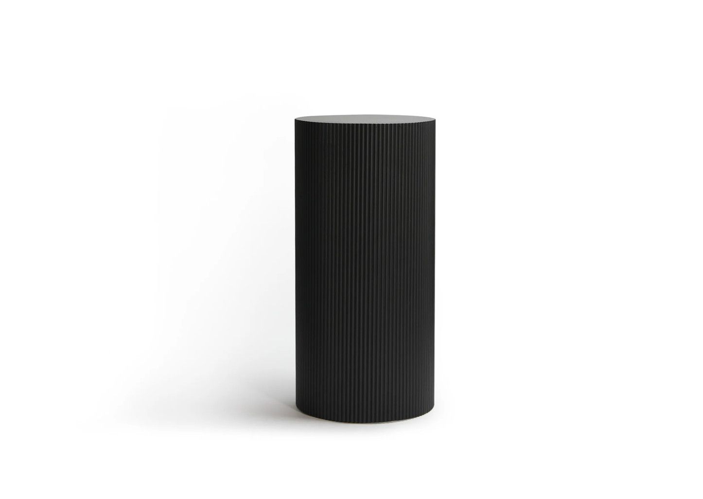 RIBBED COLUMN PEDESTALS, Color: BLACK, Size: 27"H X 13"
