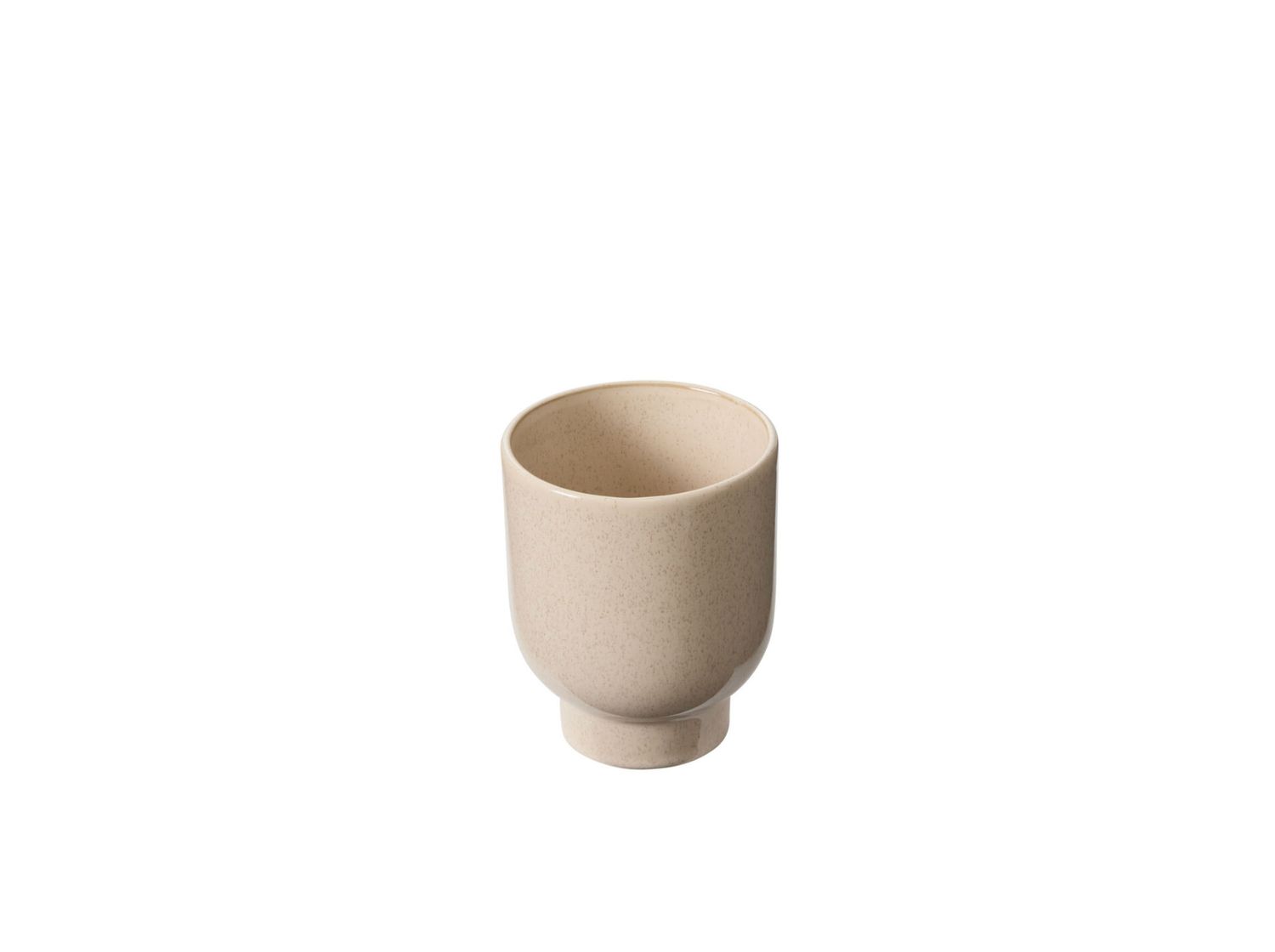 FISCHER POT CERAMIC, Color: TAN, Size: 5.5"H X 4.5"  (SKU- 50725)