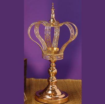 18’’ X 8.5’’ METAL CROWN CENTERPIECE, reg $39.99