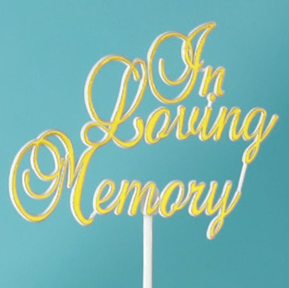 “IN LOVING MEMORY” PICKS, 12 PCS