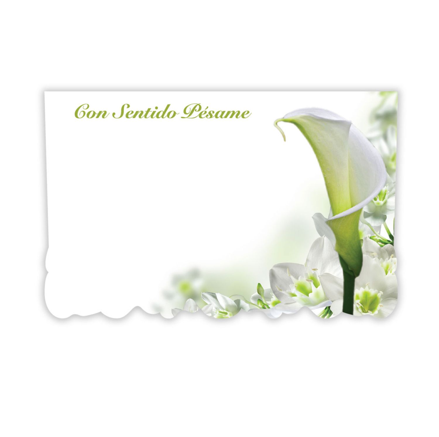 "CON SENTIDO PESAME" SPANISH CAPRI CARD