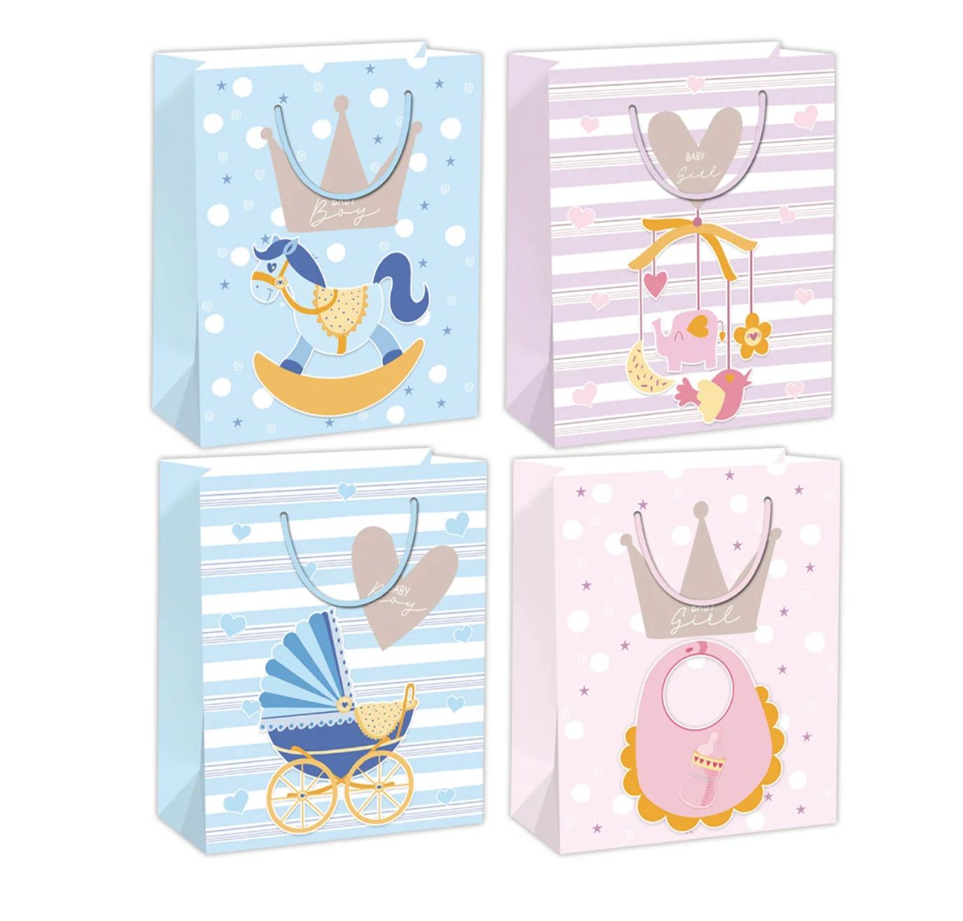 BABY GIFT BAG 7.5 X 9.4".  ND