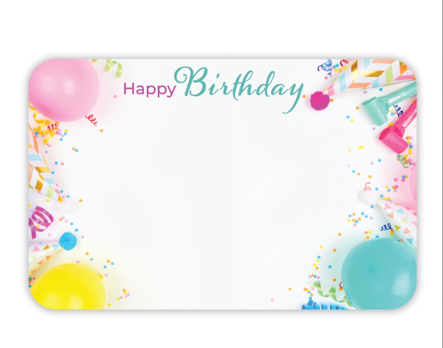 CAPRI CARD- HAPPY BIRTHDAY, PASTEL PARTY DECOR