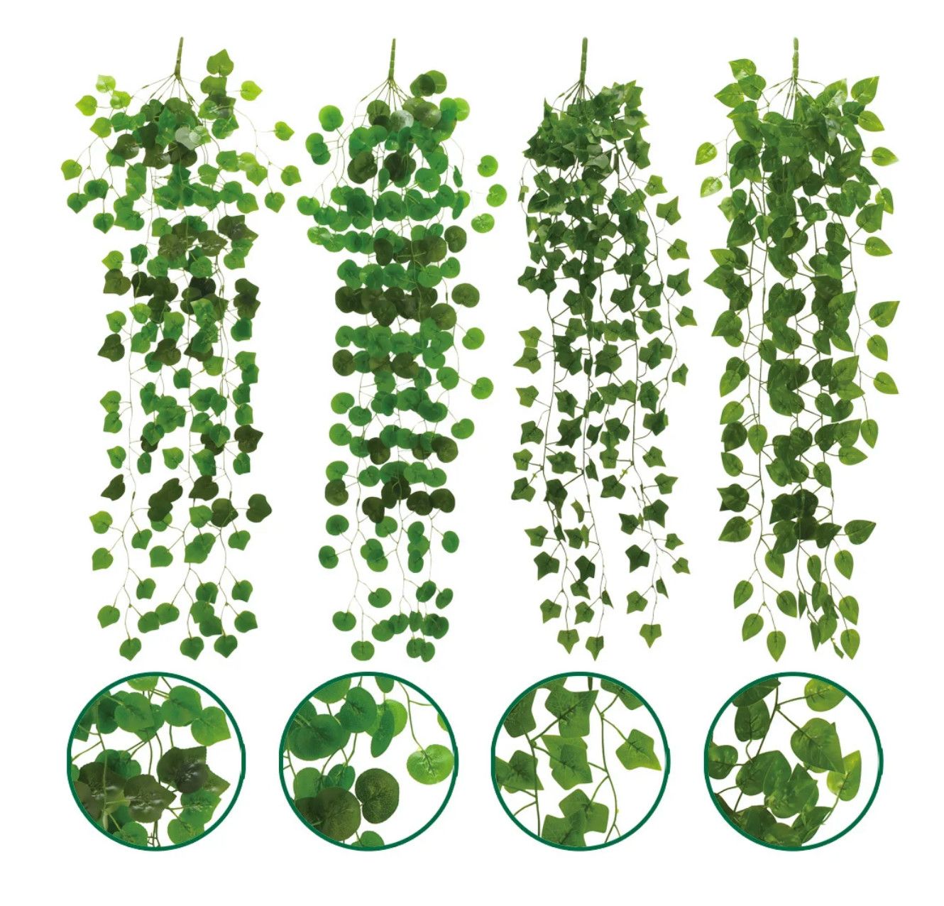 37" LEAVES ON VINE GARLAND