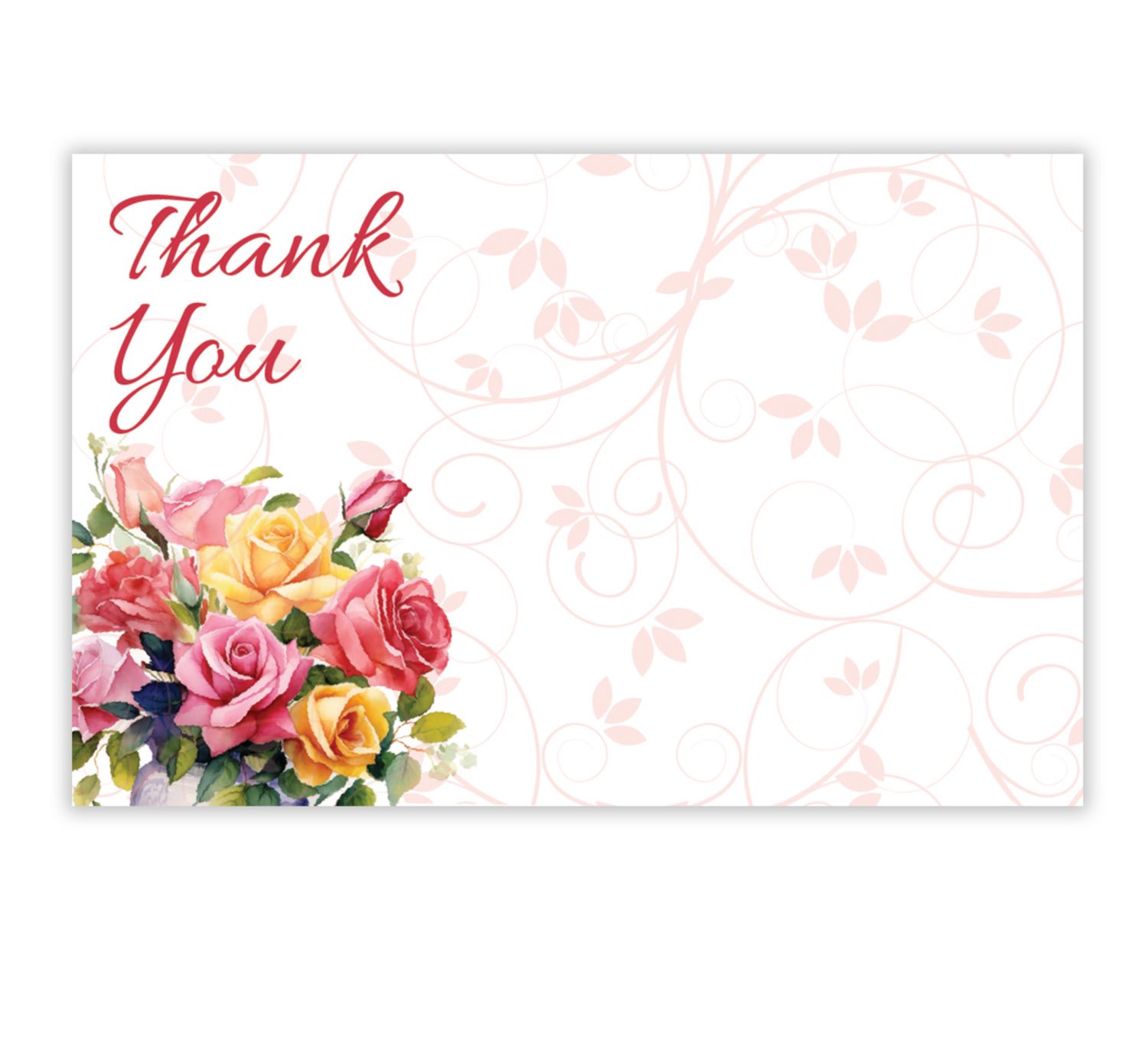"THANK YOU" CAPRI CARD, FLOWERS