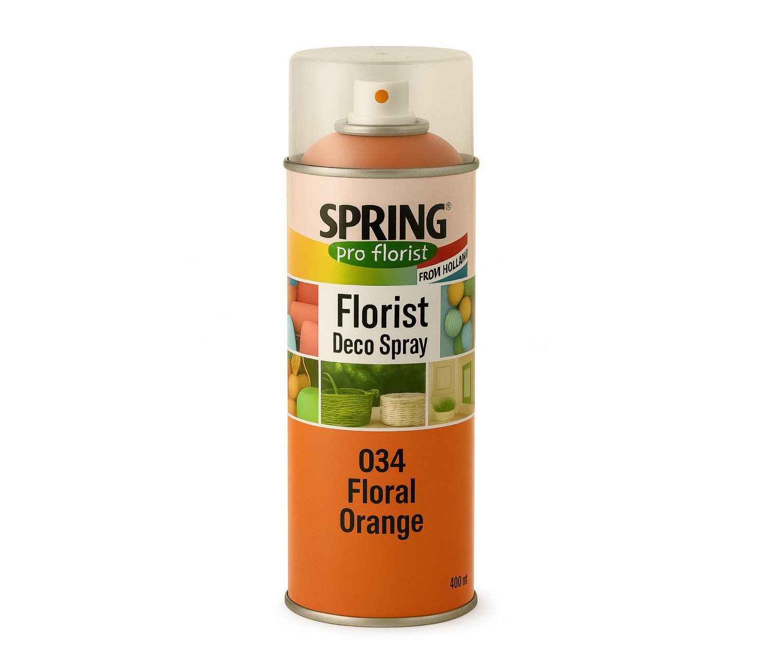 034 ORANGE SPRING DECO FLORAL SPRAY PAINT 400ml