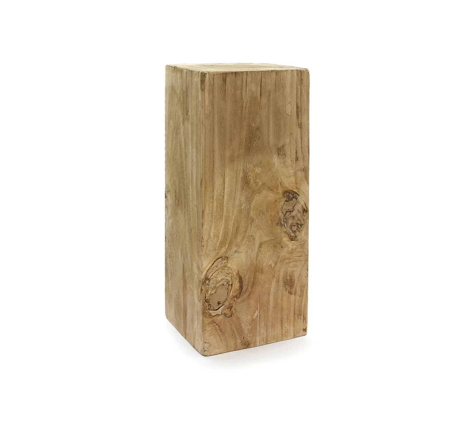 29.5”H X 12” X 12” TIMBER BLOCK NATURAL WOOD COLUMN