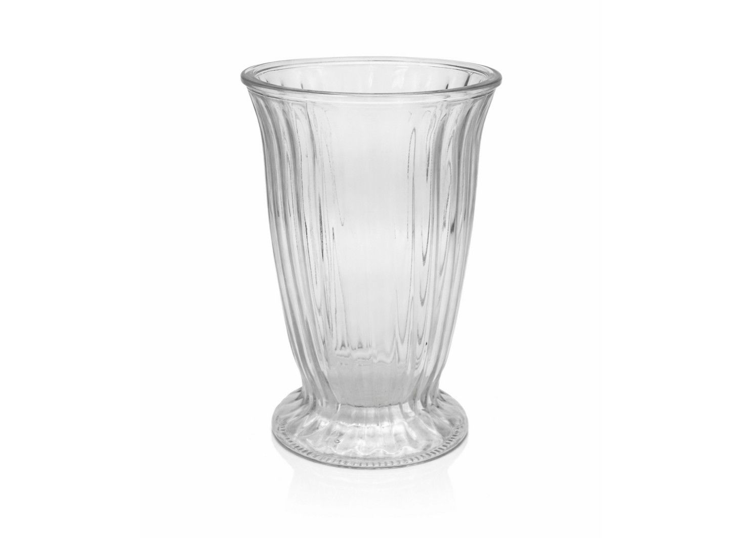 11.75” X 6.75” CLEAR GLASS ESTER VASE