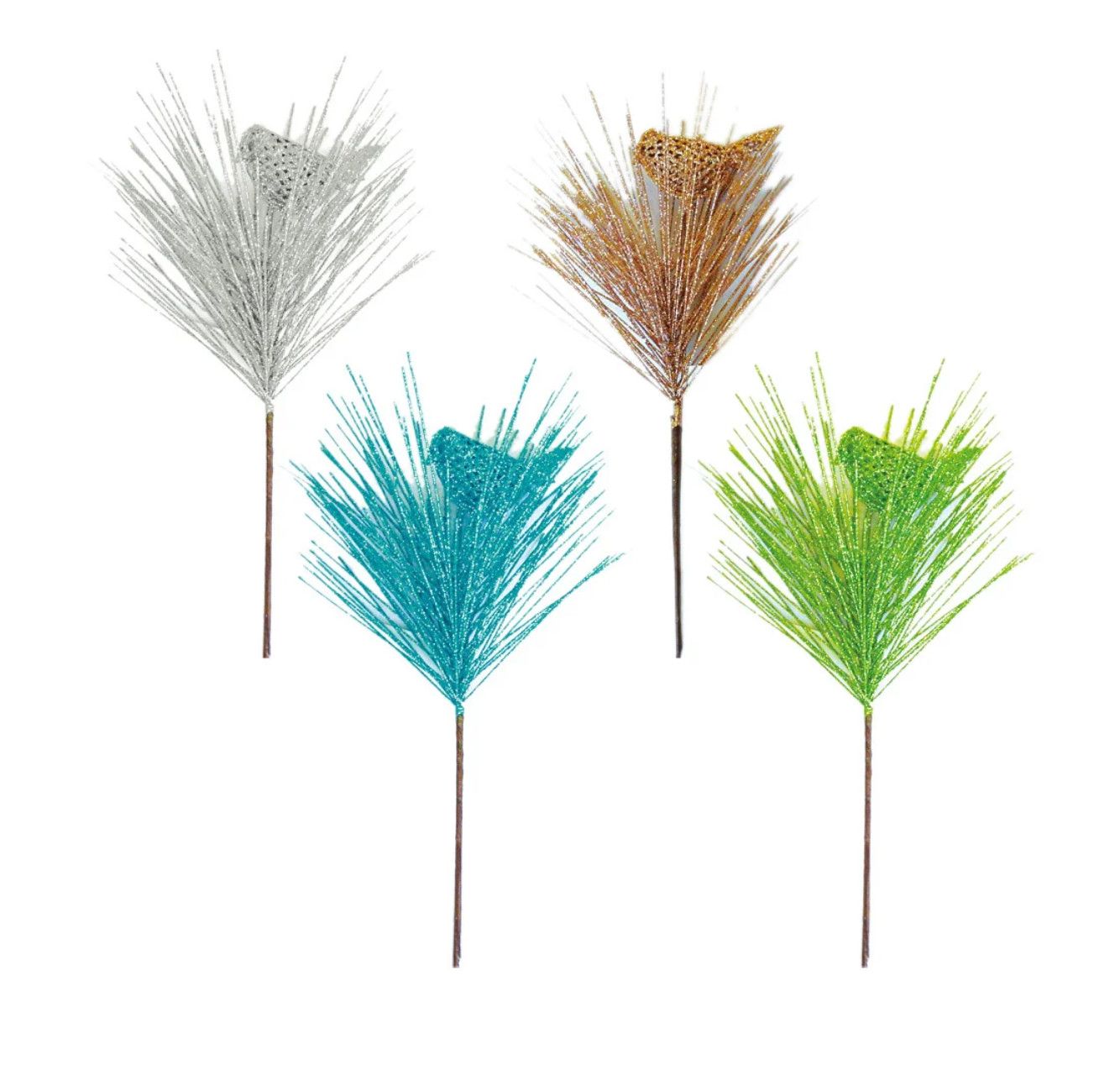 14" GLITTER SPRAY W BIRD, reg $2.79