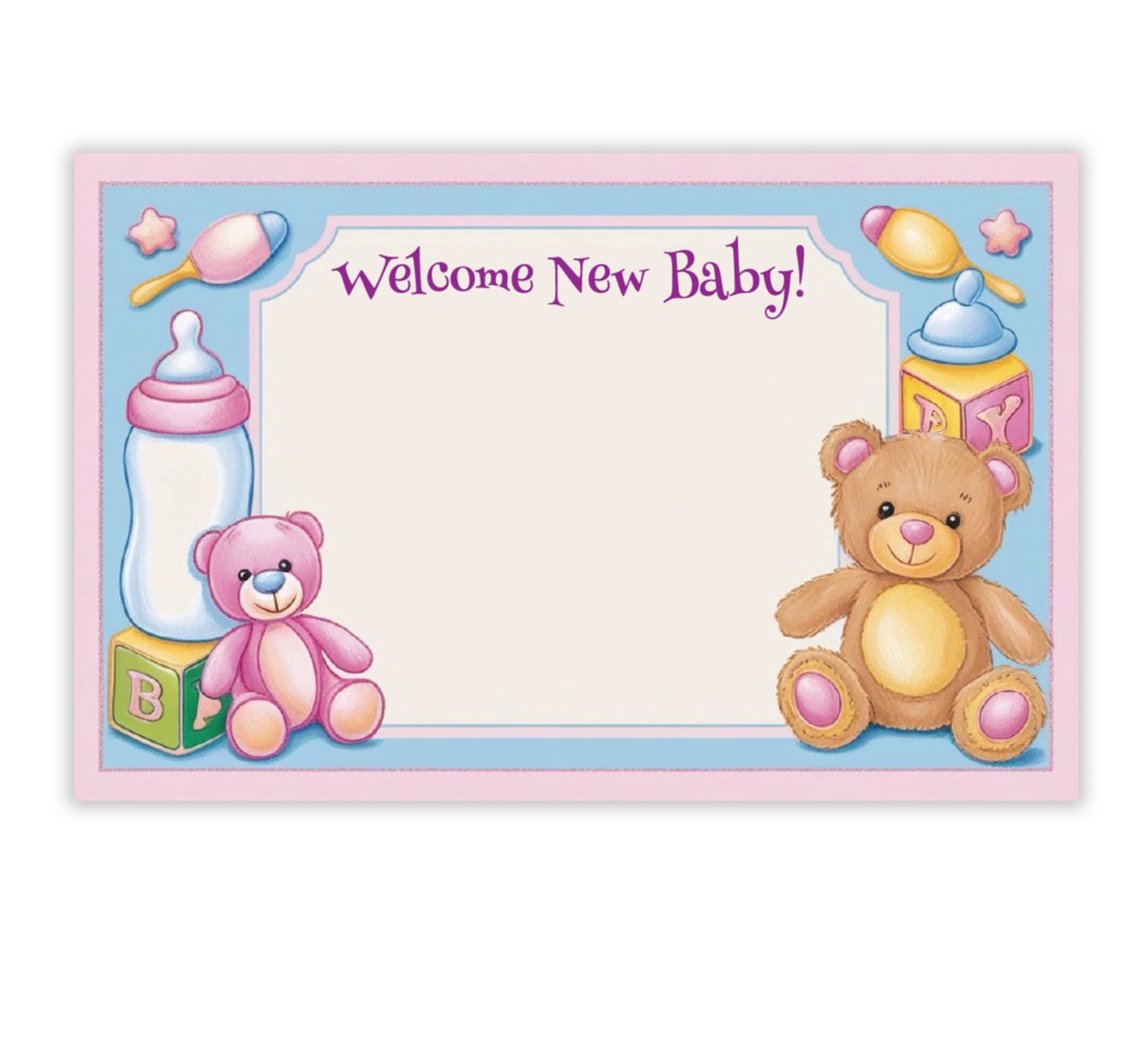 "WELCOME NEW BABY" CAPRI CARD