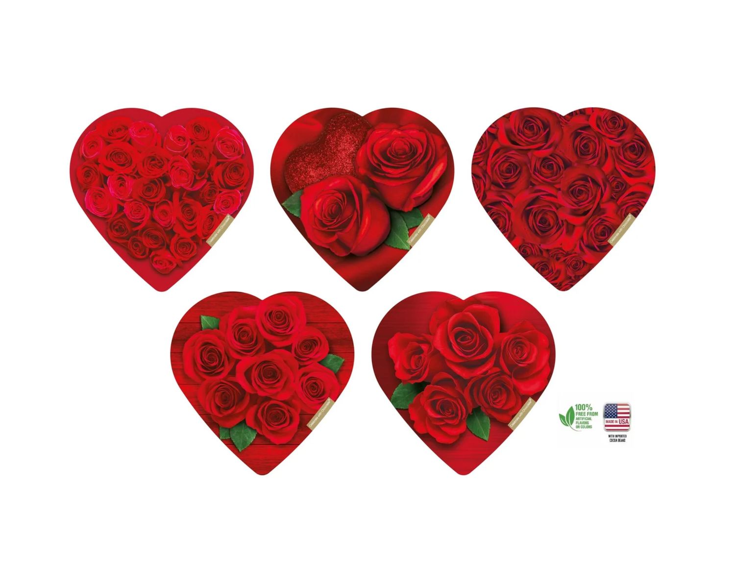 ELMER CHOCOLATE HEART SHAPE CANISTER  1.6oz  (PRICE PER EACH PACK, BOX HAS ASST.)