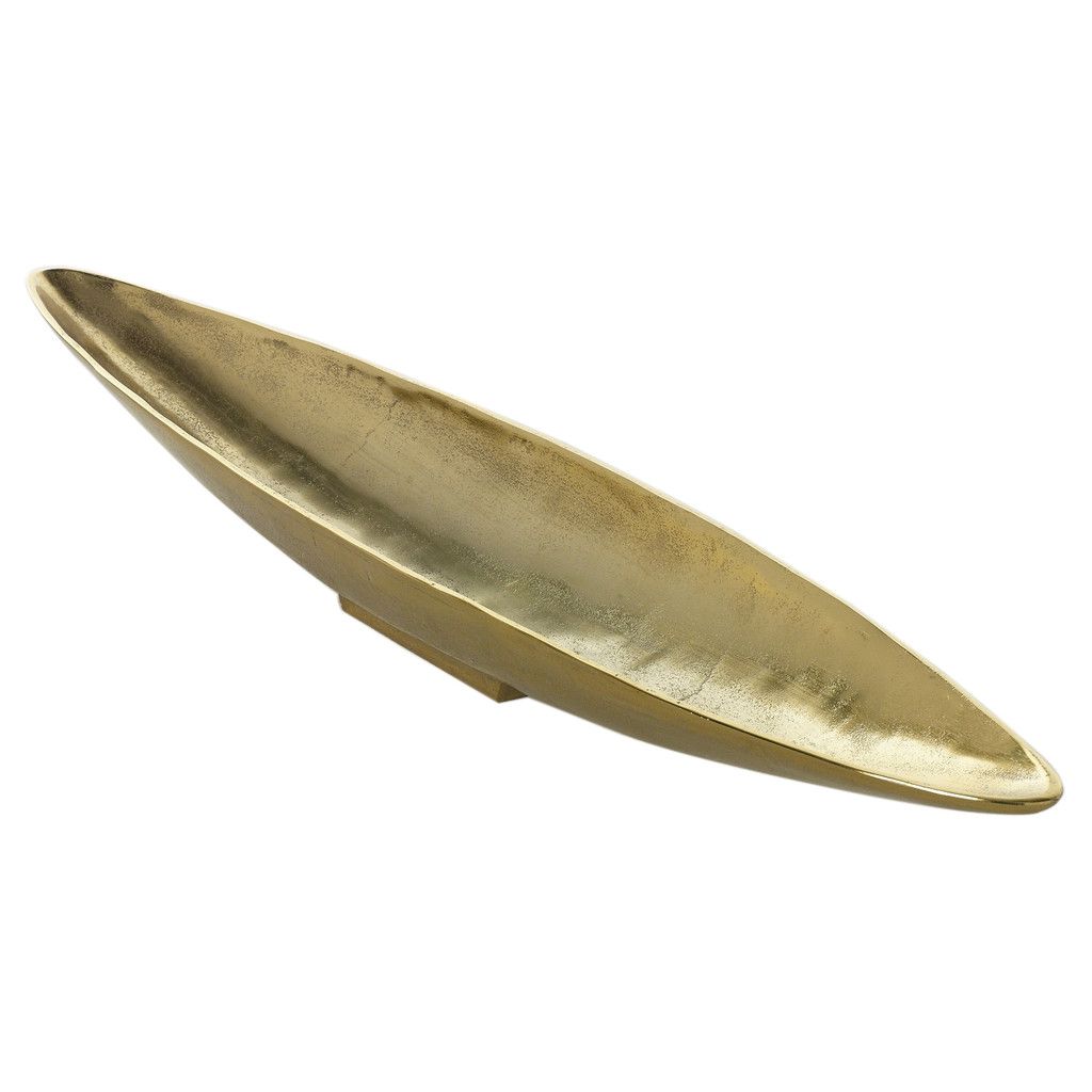METAL DENVER BOAT, Color: GOLD, Size: 4"H X 8" X 40.25" L