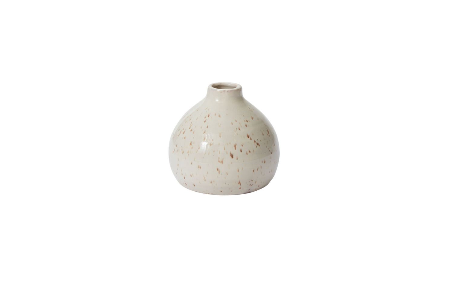 CERAMIC FRANCESCA BUDVASE, Size: 4.5"H X 5" (SKU- 54810)