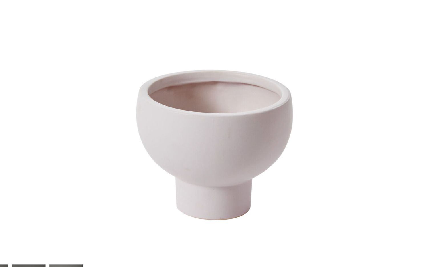 CERAMIC CAPRICORN COMPOTE, Color: LIGHT PURPLE, Size: 5.25"H X 6.5"