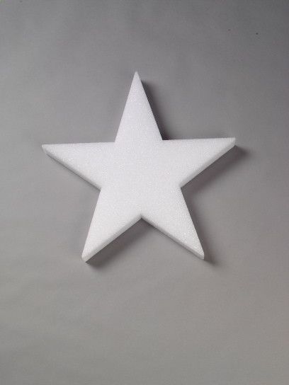 STYROFOAM STAR, Size: 6" x 1/2"