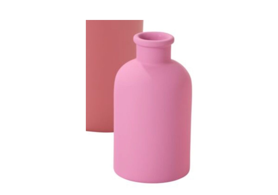 GLADIOLUS CERAMIC BUDVASE, Color: HOT PINK, Size: 4.75"H X 2.5" (SKU 19940.09)