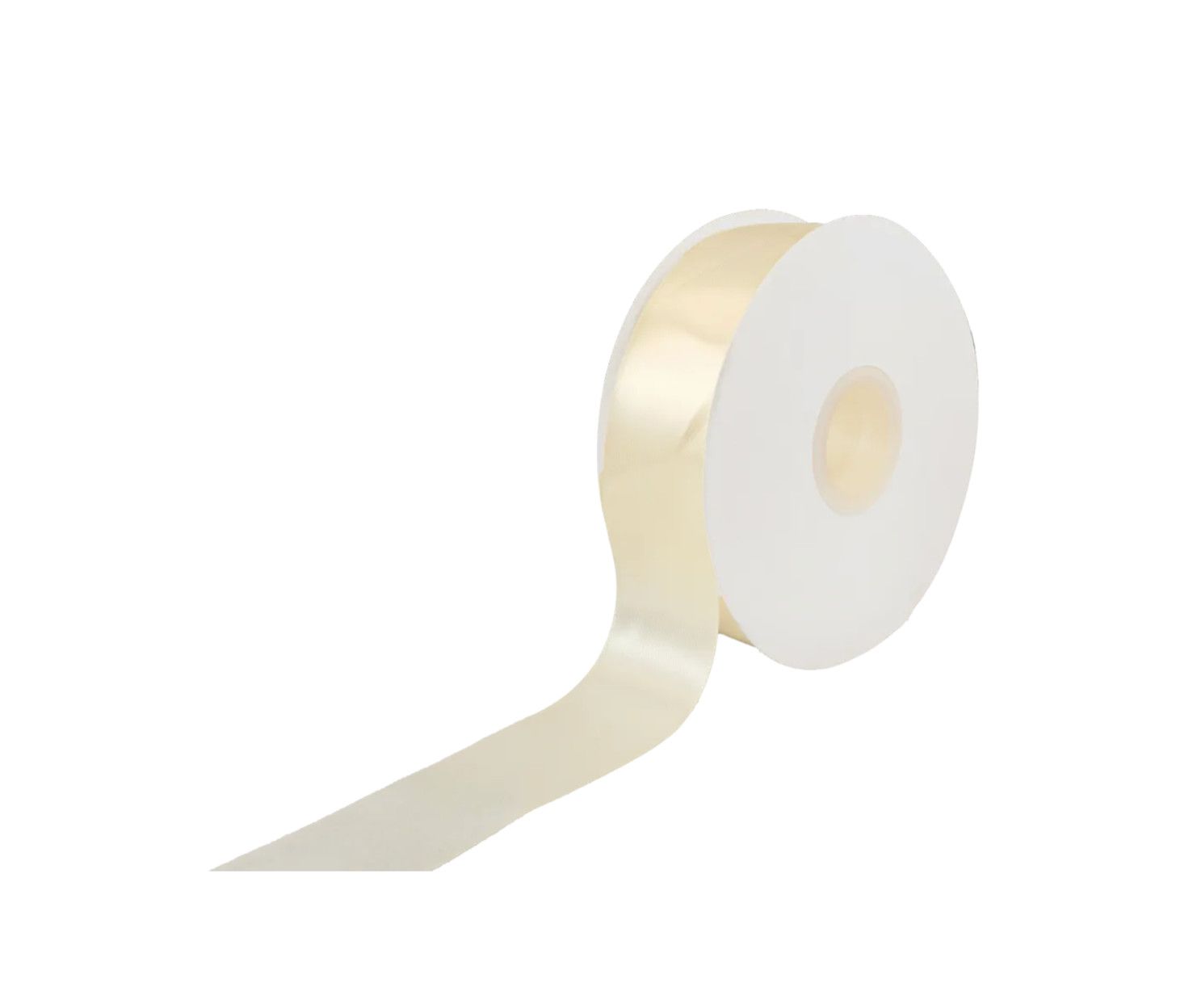 1.5" SINGLE FACE BEIGE RIBBON, 100 YDS