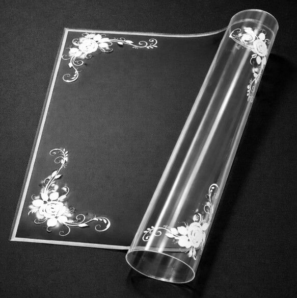 22.5" x 22.5" WHITE DECORATIVE CORNER FLORAL PAPER