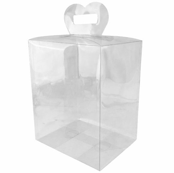 8"h x 6" x 5"  CLEAR GIFT BOX