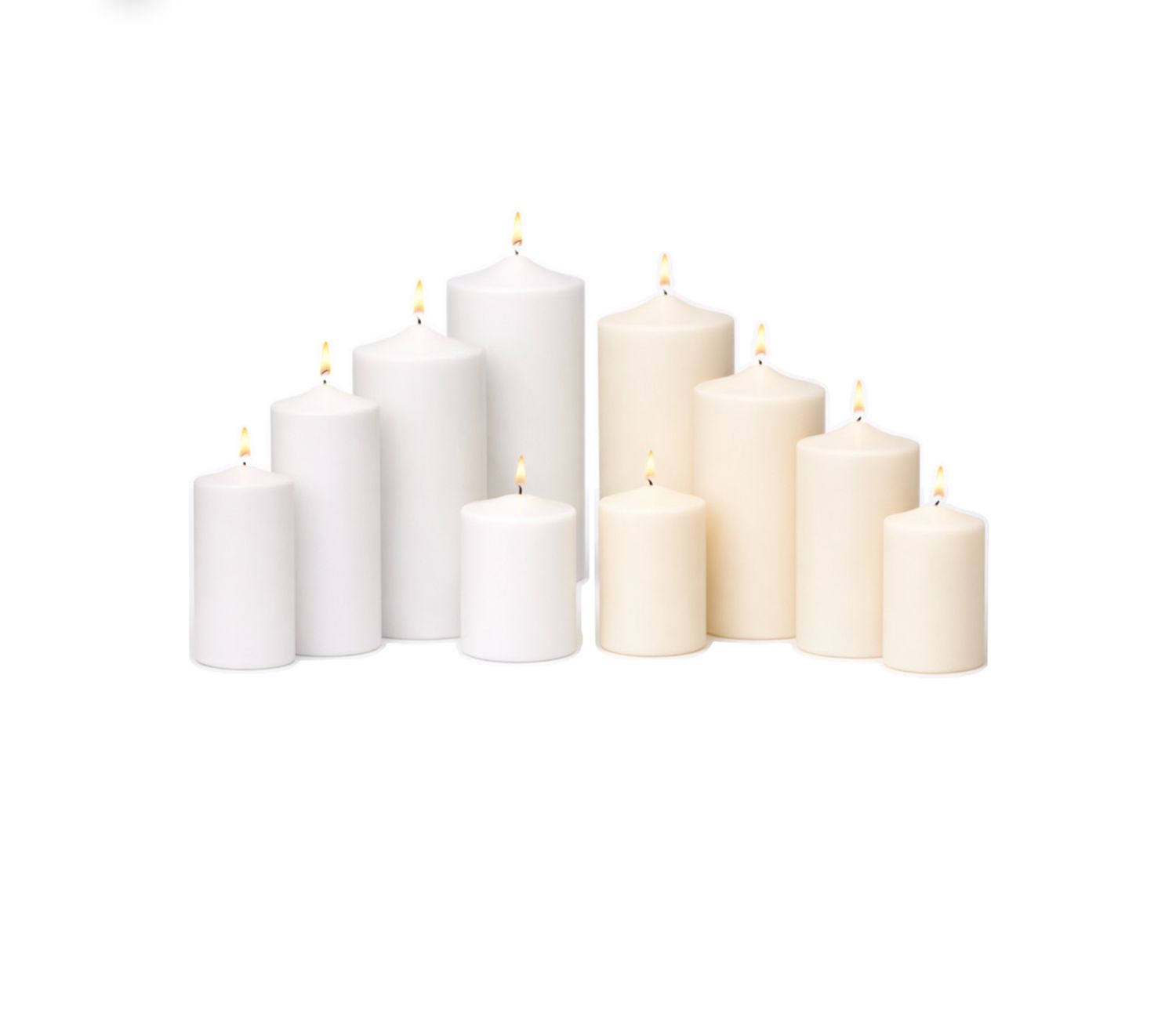 WAX PILLAR CANDLES