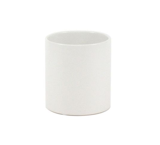 MATTE WHITE CERAMIC CYLINDER, Size: 4.25" X 4.25" (SKU-QCC404)