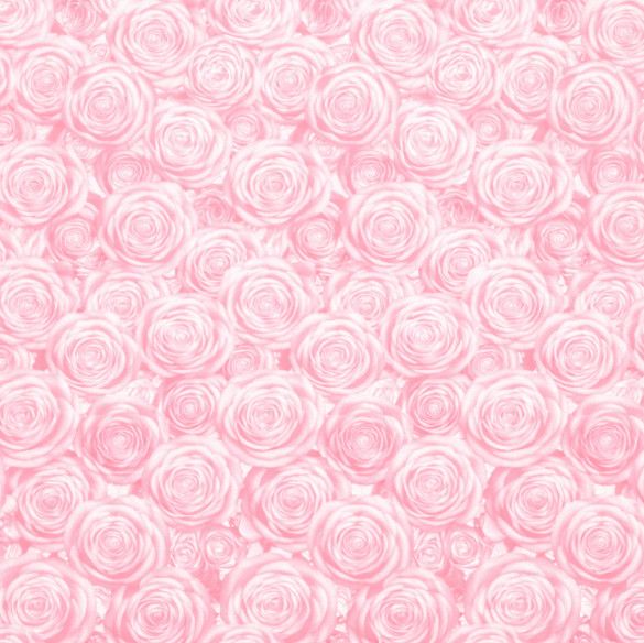 22.5" x 22.5" PINK ROSE FROSTED FLORAL PAPER - 20 PIECES