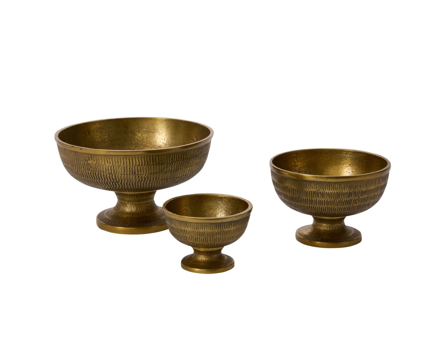 ANTIQUE GOLD METAL WESTBROOK COMPOTE