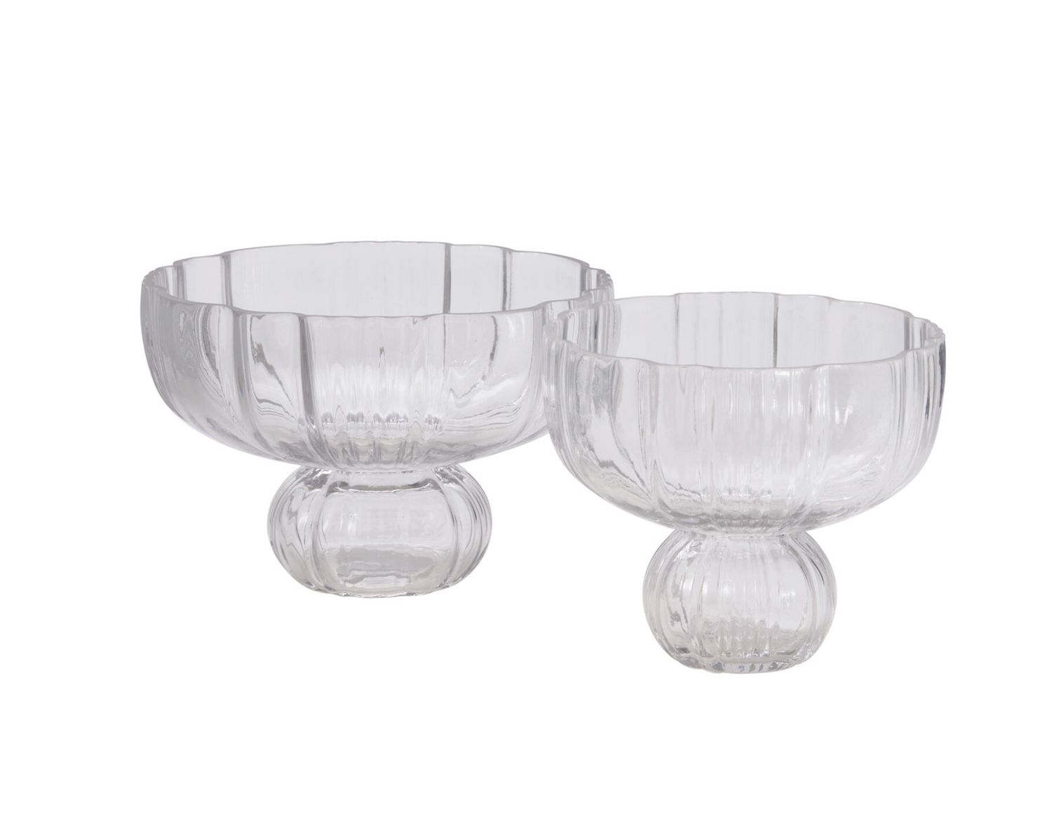 GLASS FOSTER COMPOTE VASE