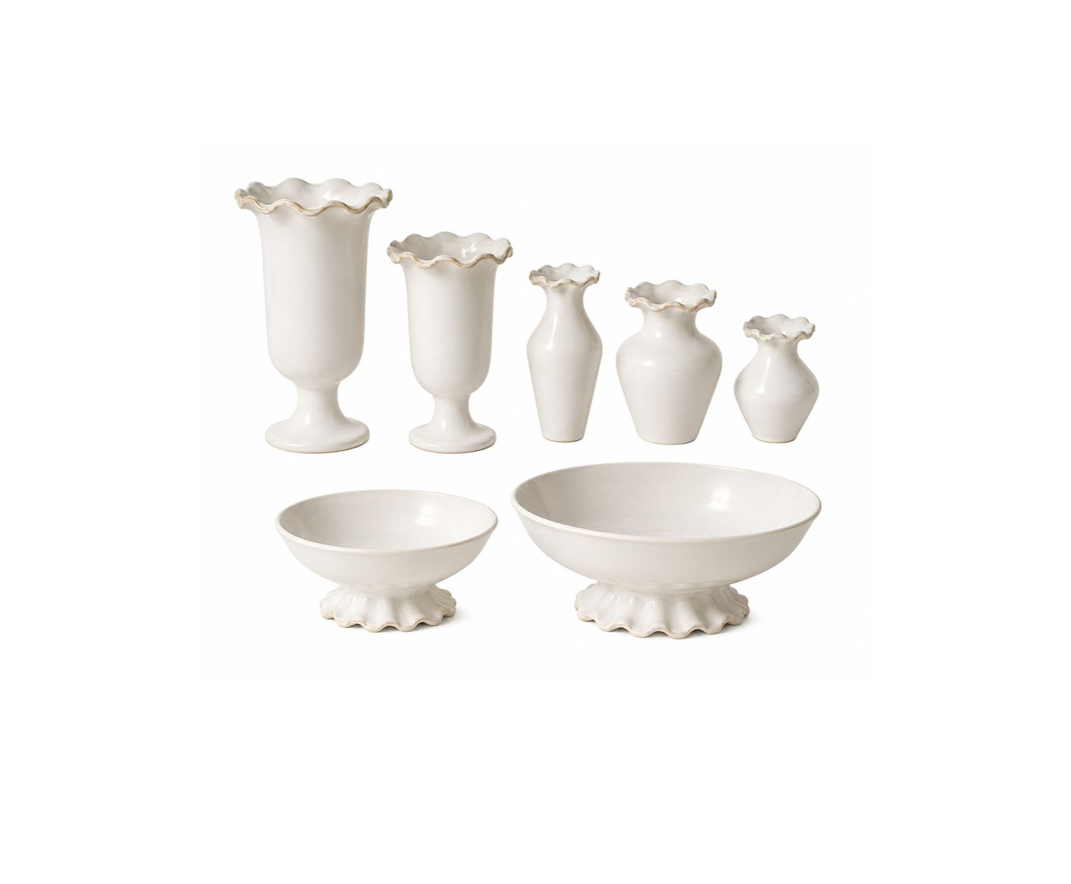 ESPERANZA CERAMIC VASE, COMPOTE &amp; BUD VASE COLLECTION