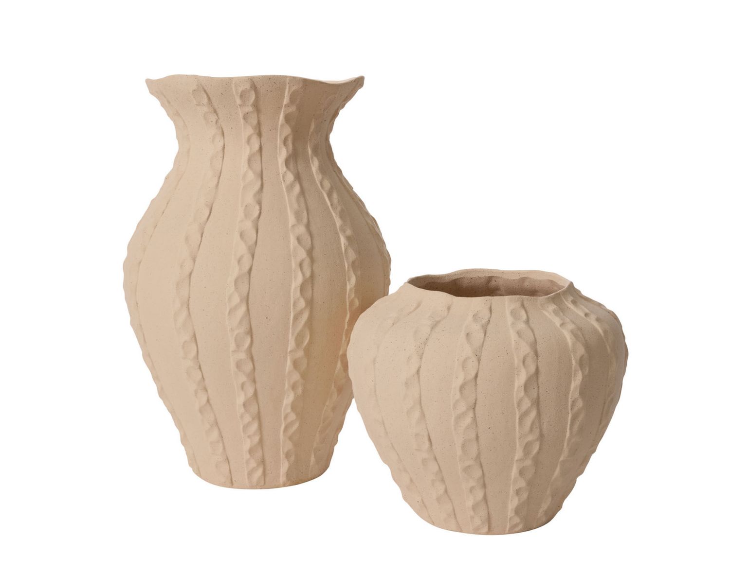 OFF WHITE CERAMIC ARGOS VASE