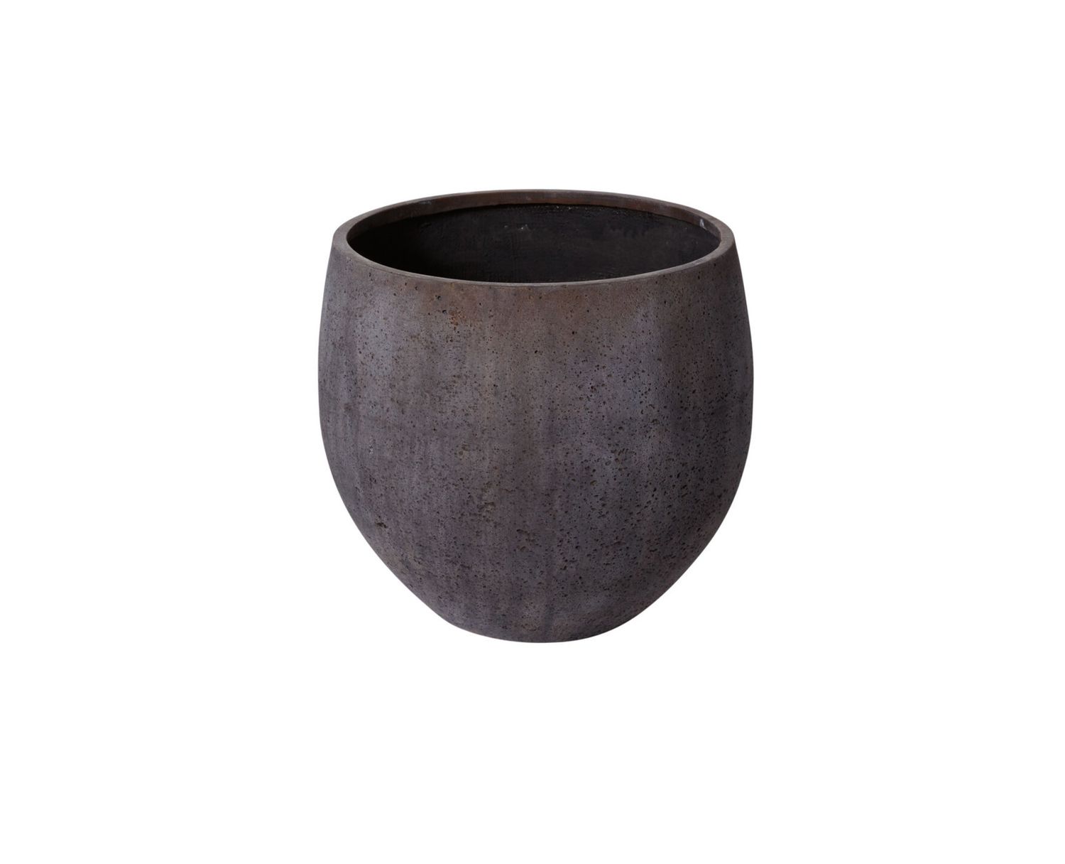 18"h x 19.75" BROWN POLYFIBER SYROS POT