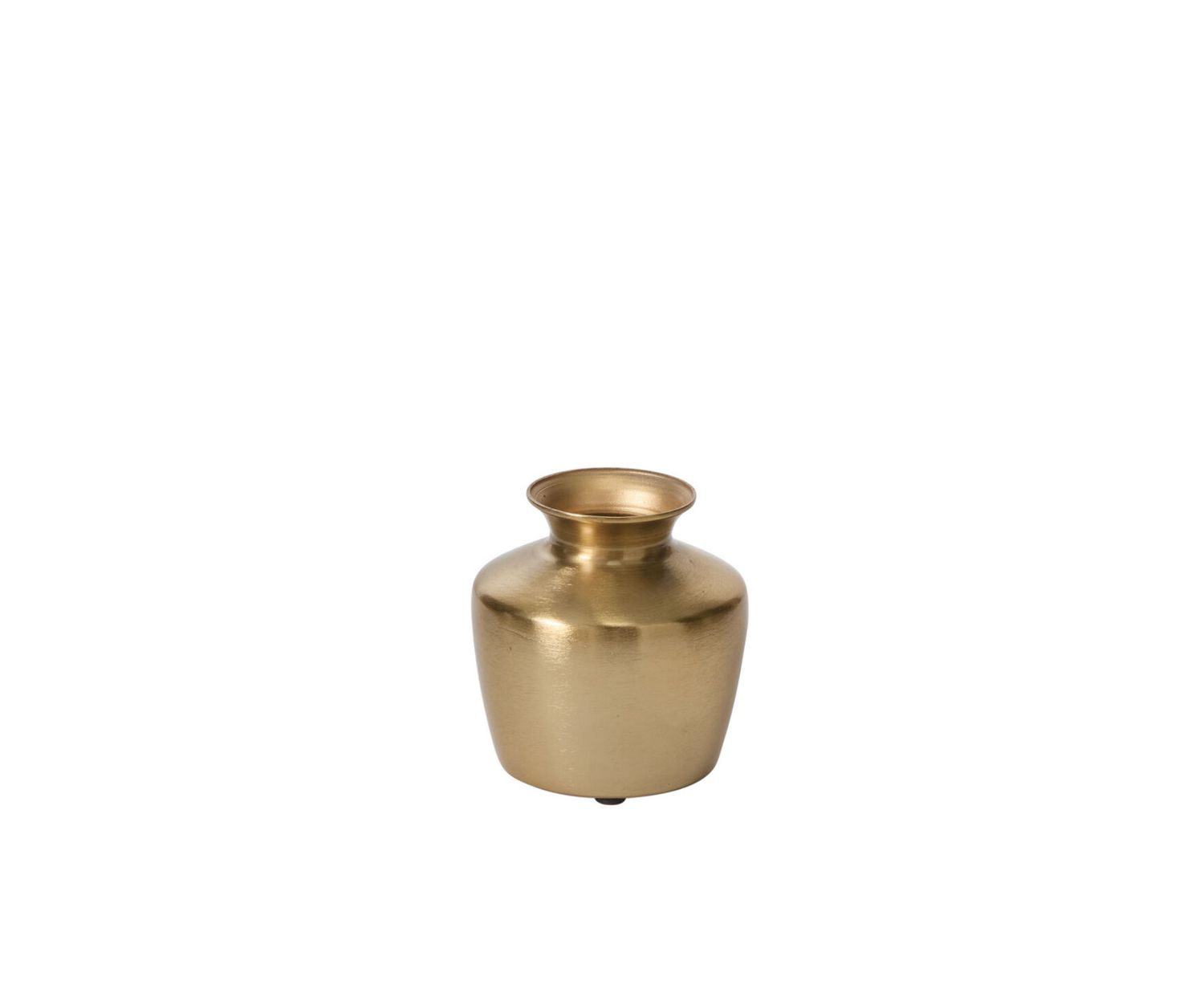 GOLD METAL HARRISON BUDVASE, Size: 3" X 3" (SKU-72165)