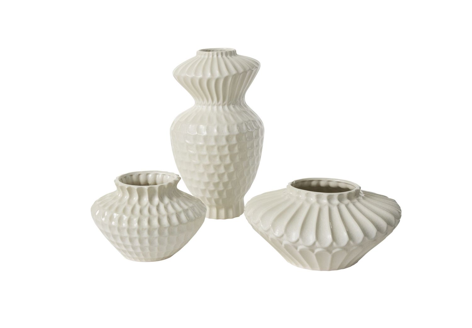 OFF WHITE CERAMIC ILARIA VASE