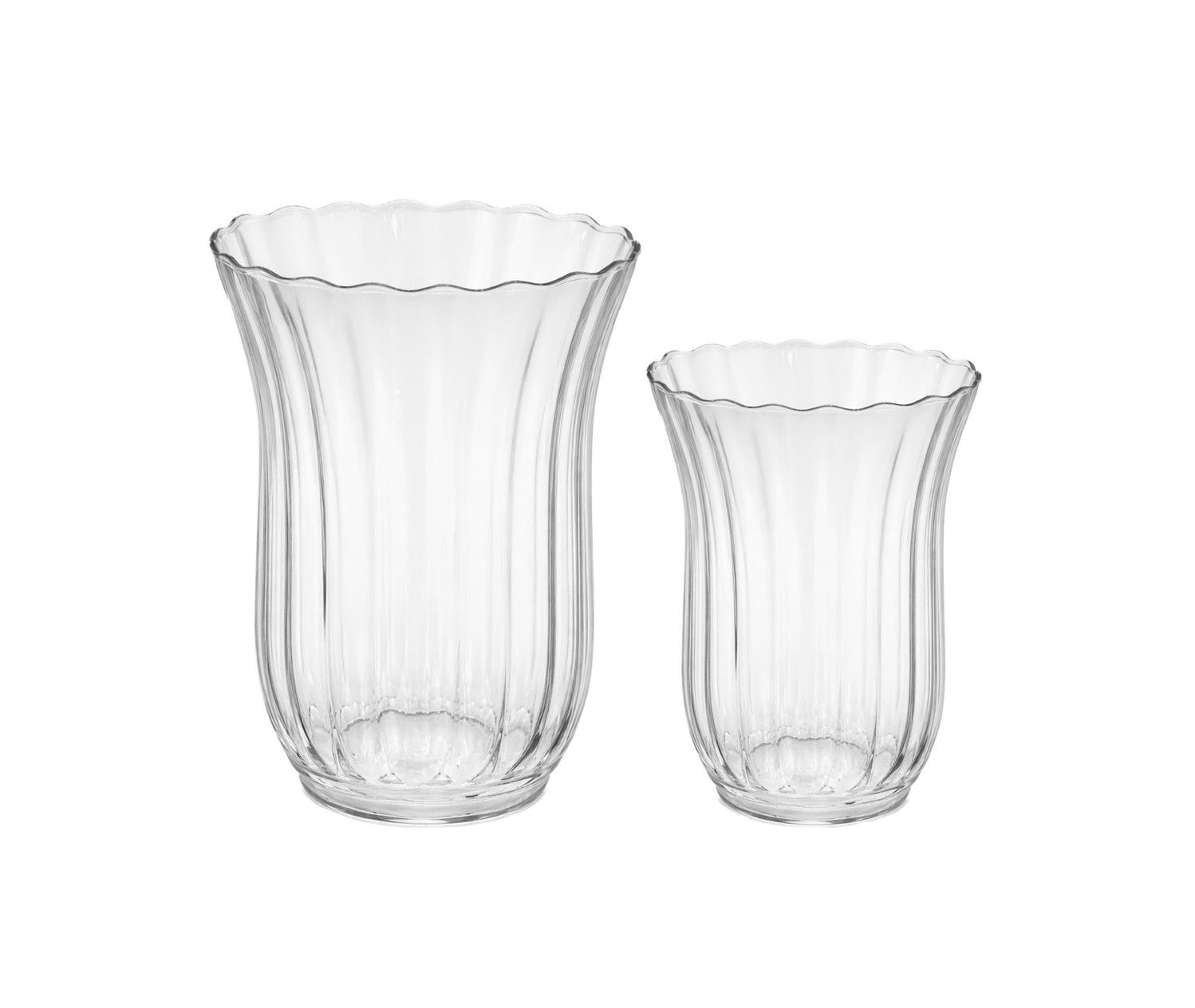 CLEAR GLASS STYLE LINE VASE