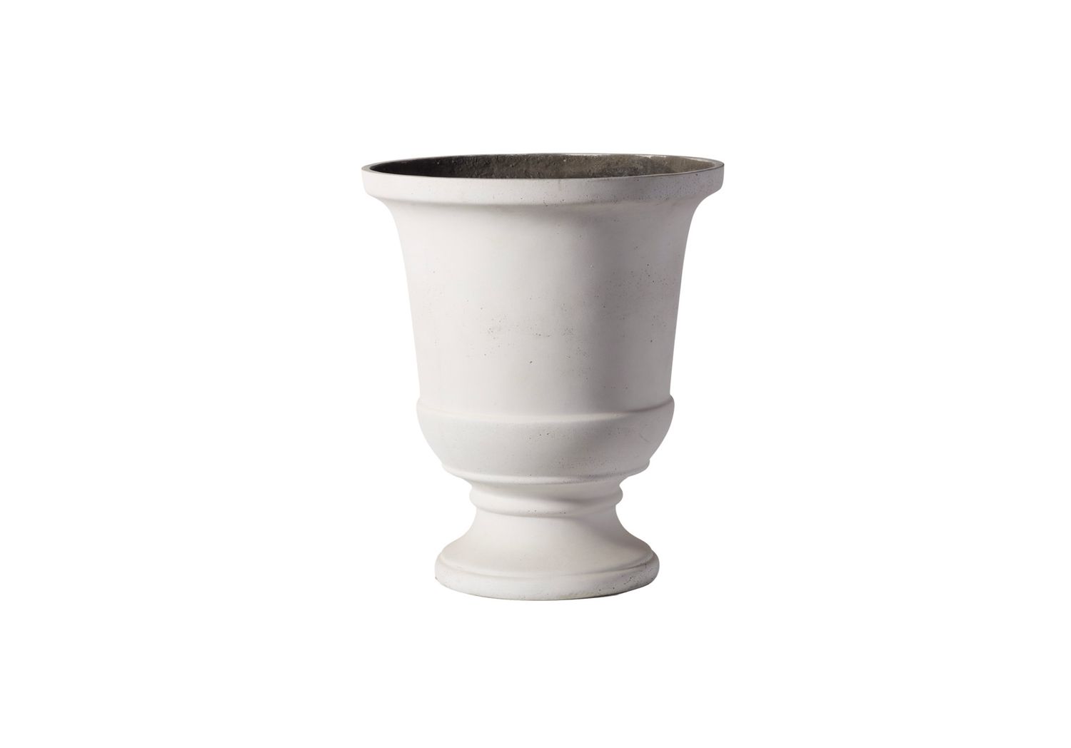 21.75"h x 25" WHITE FIBER COMPOSITE SADLER URN