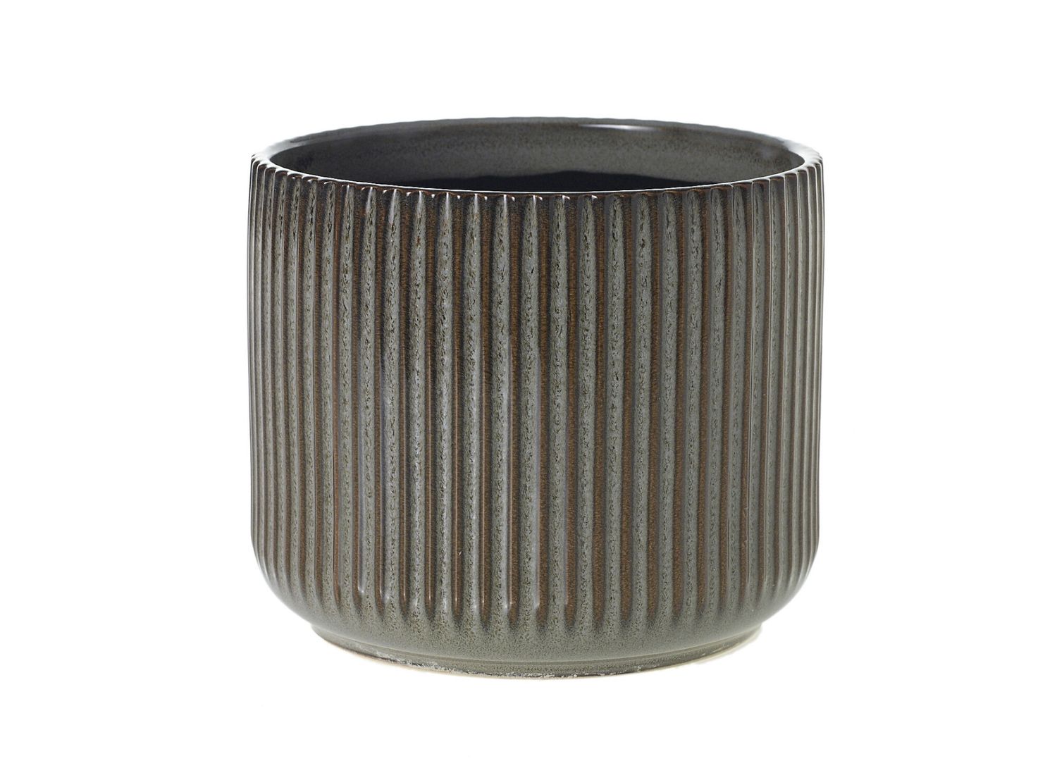 5.75"H X 6.75" GREY HABITAT POT
