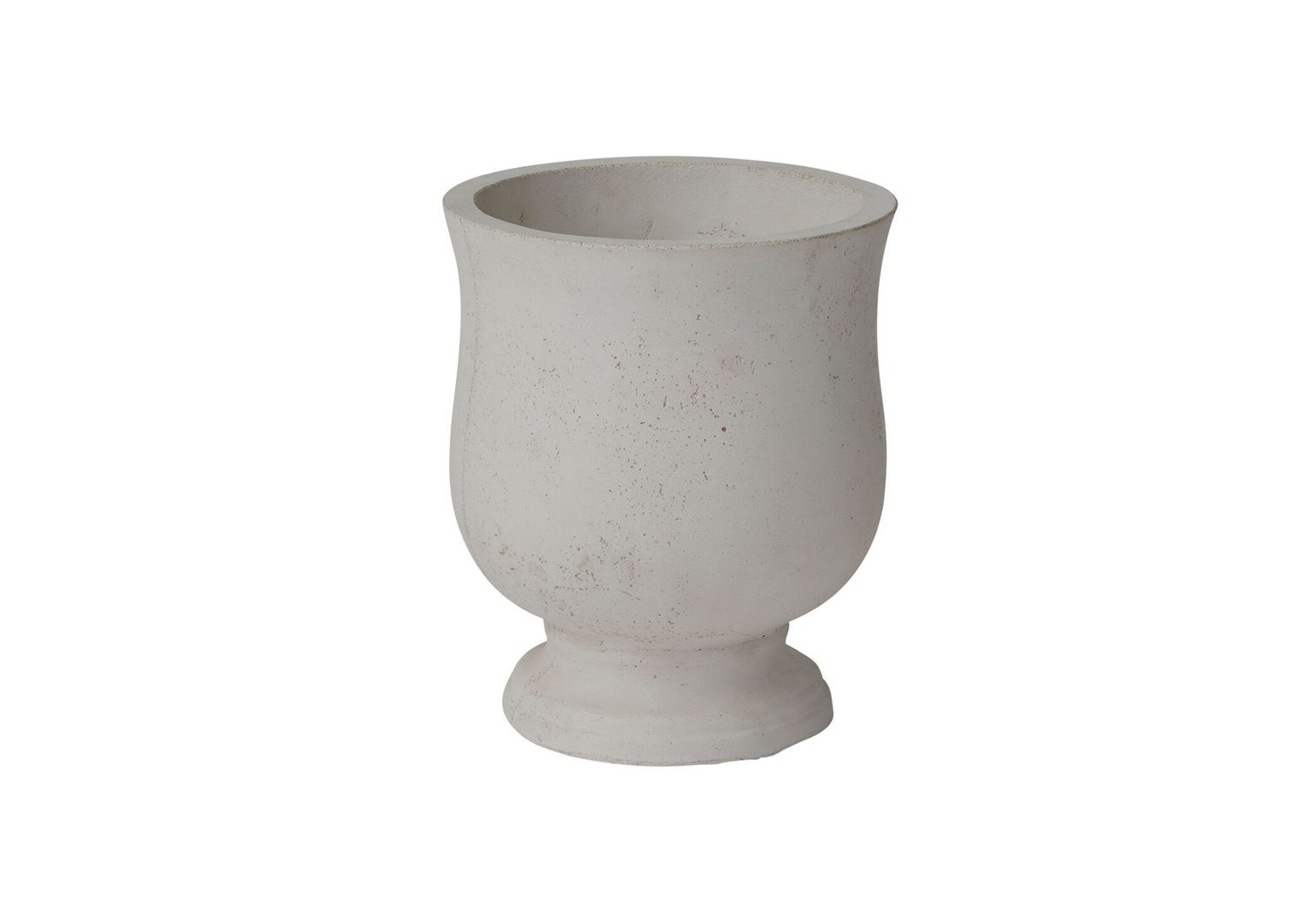 WHITE CONCRETE HILLTOP URN, Size: 14.75"H X 12.5" (SKU-96990.00 PK1)