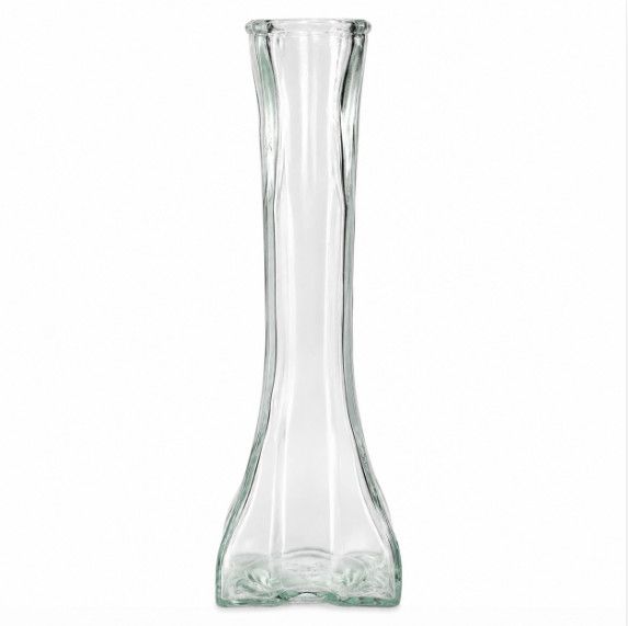 8.25"h x 2.5" SQUARE BOTTOM GLASS BUDVASE