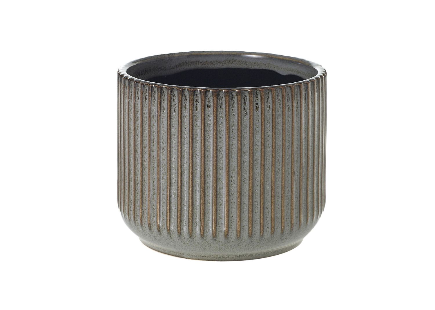 GREY CERAMIC HABITAT POT, Size: 4.25"H X 5.25' (SKU 93161 PK 18)