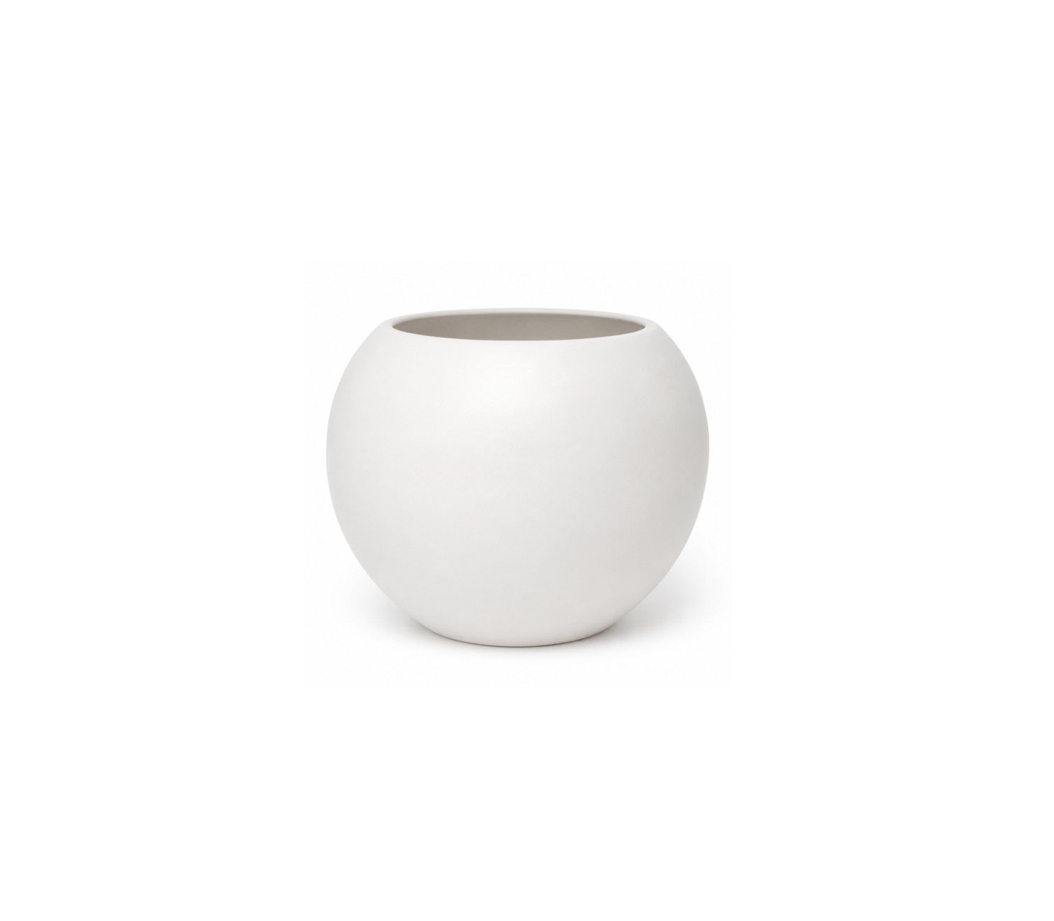MATTE WHITE CERAMIC FISH/BUBBLE BOWL, Size: 5.25”h x 5.5”d (open 3.25”)  SKU C6924 PK24