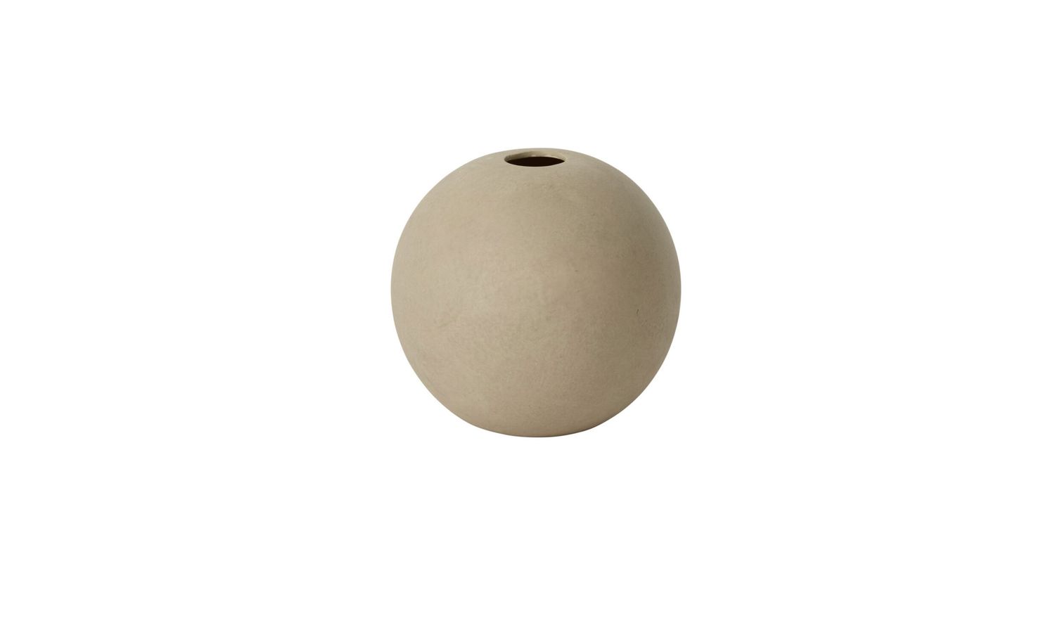 5.5”H X 6.75” TAN CERAMIC OVO VASE