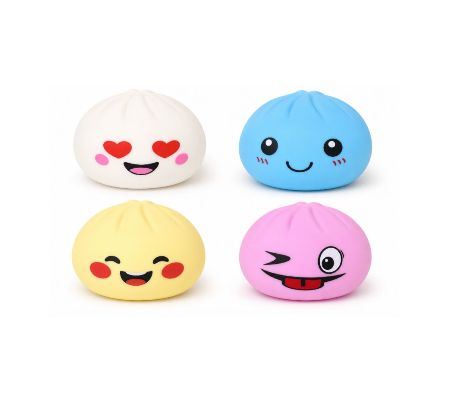 SQUISHY DUMPLING ASSORTED COLORS, 6"