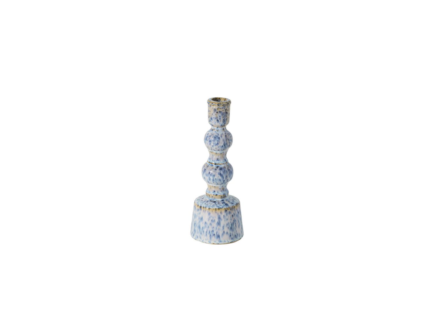 BLUE AND WHITE CERAMIC DAGNY CANDLEHOLDER, Size: 8.5"H X 6.25" SKU 92005 (PK24)