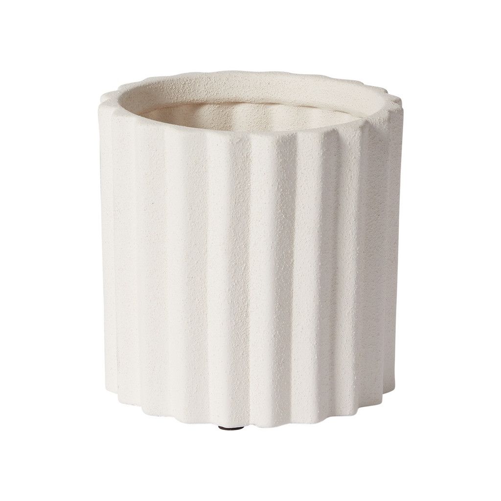 IVORY OFF WHITE CERAMIC TOLLIVER POT VASE (FORMERLY MONTICELLO), Size: 4.75"h x 4.5" sku- 90135.01 (12pk)