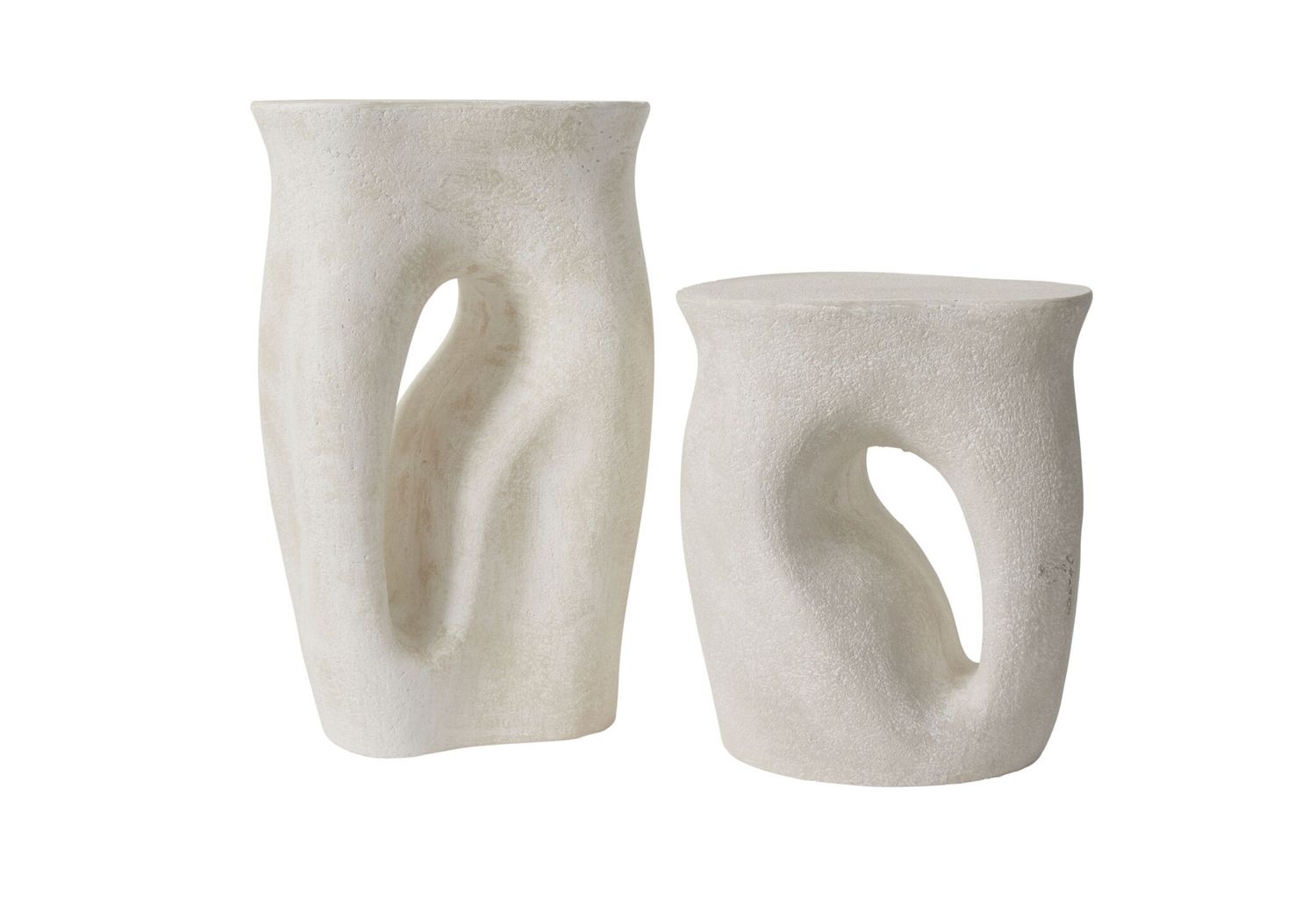 OFF-WHITE EIDOS FIBER COMPOSITE ACCENT TABLE